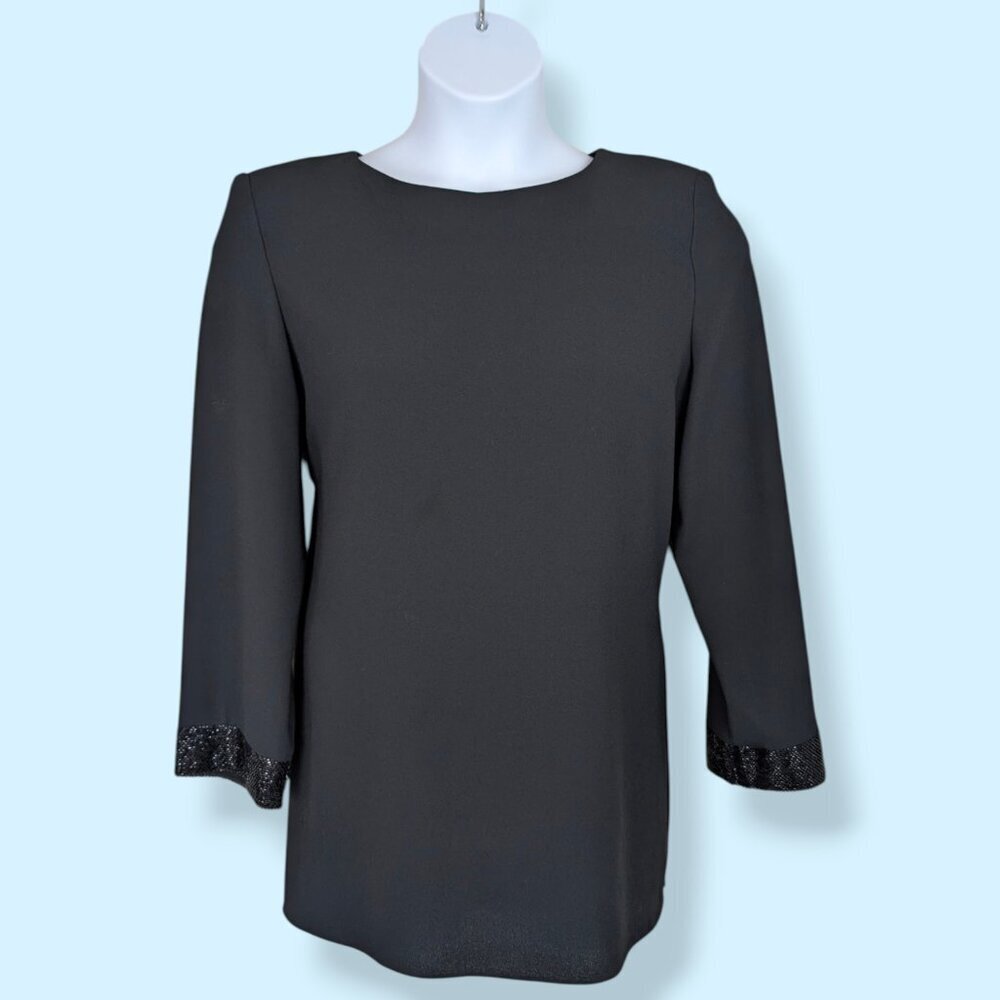 V. Ursula of Switzerland Beaded Sleeve Top